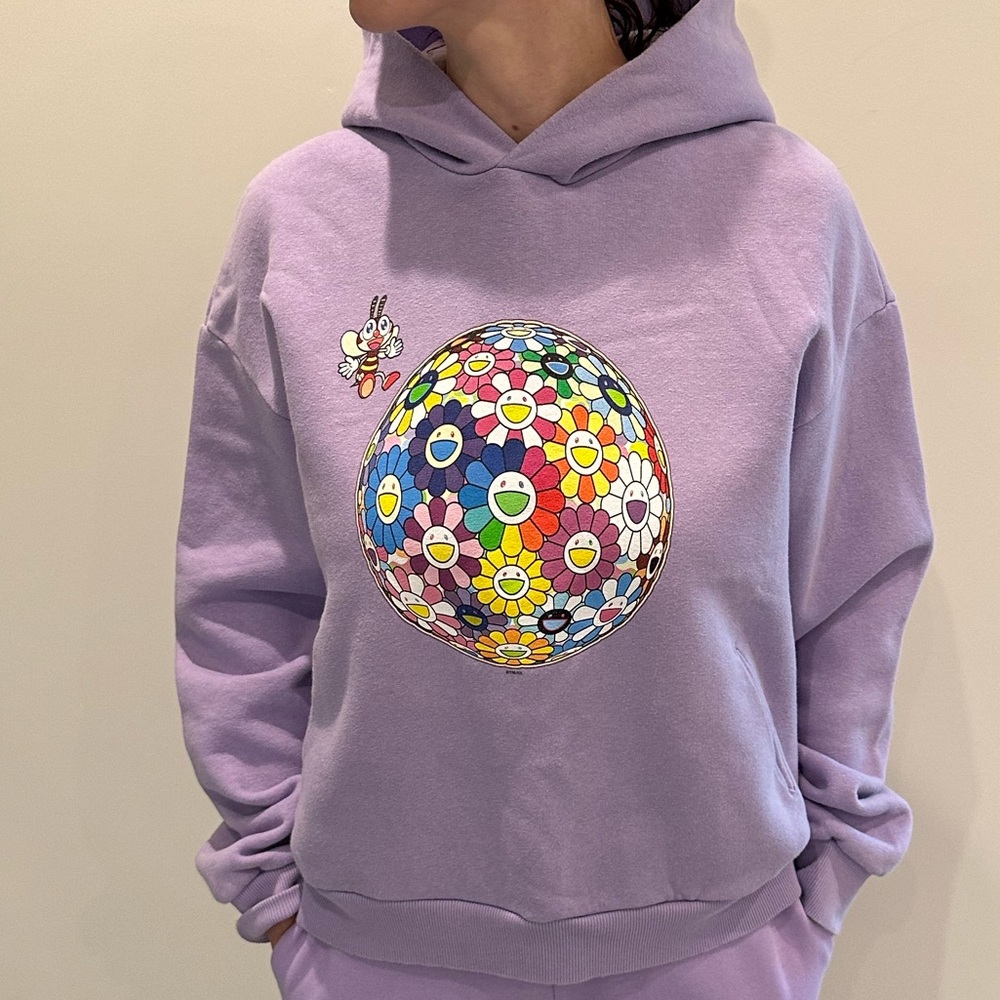 Pangaia x Takashi Murakami print hoodie sweater long sleeve unisex size M